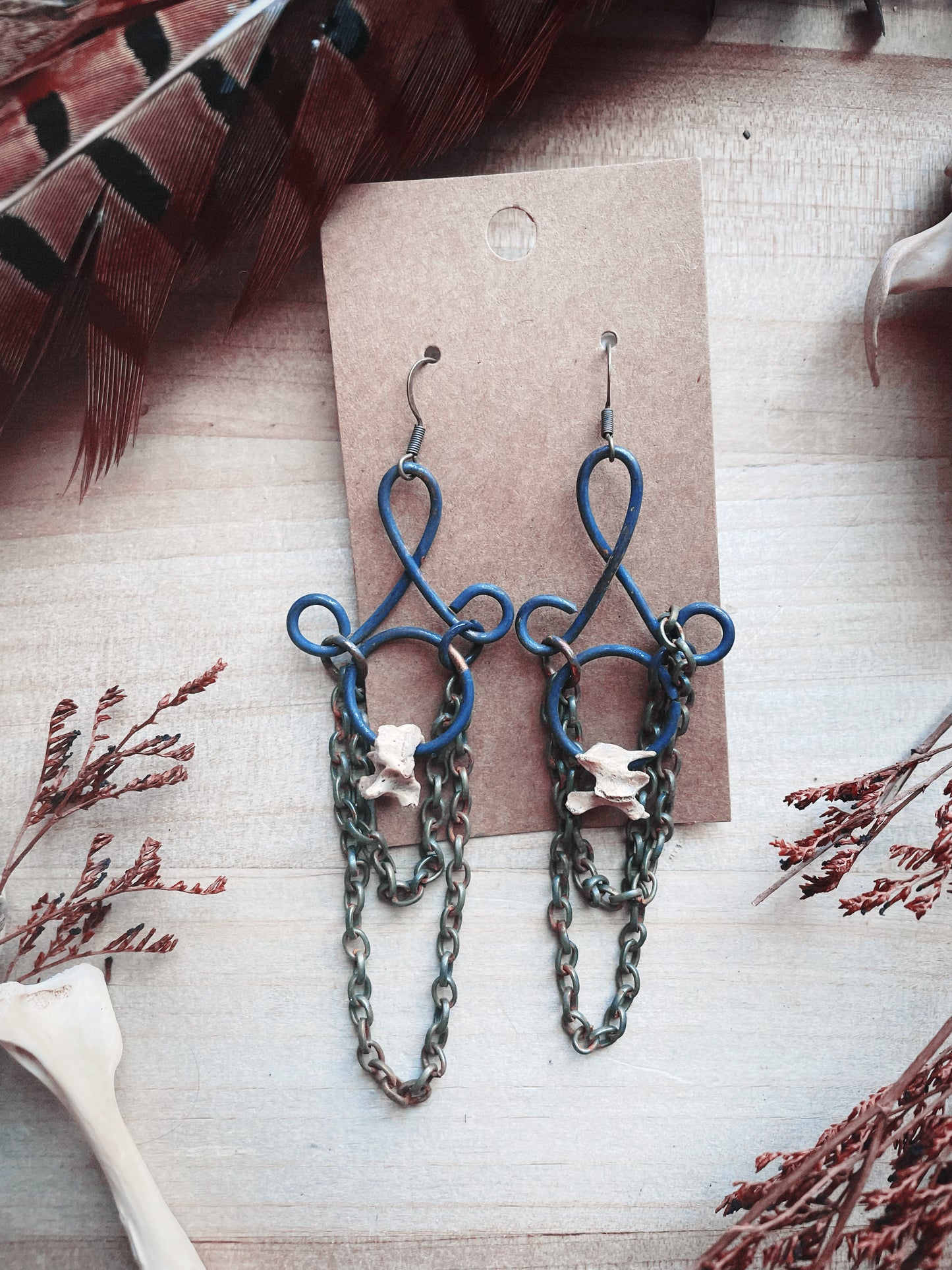 Vertebrae Copper Twists Earring Sets