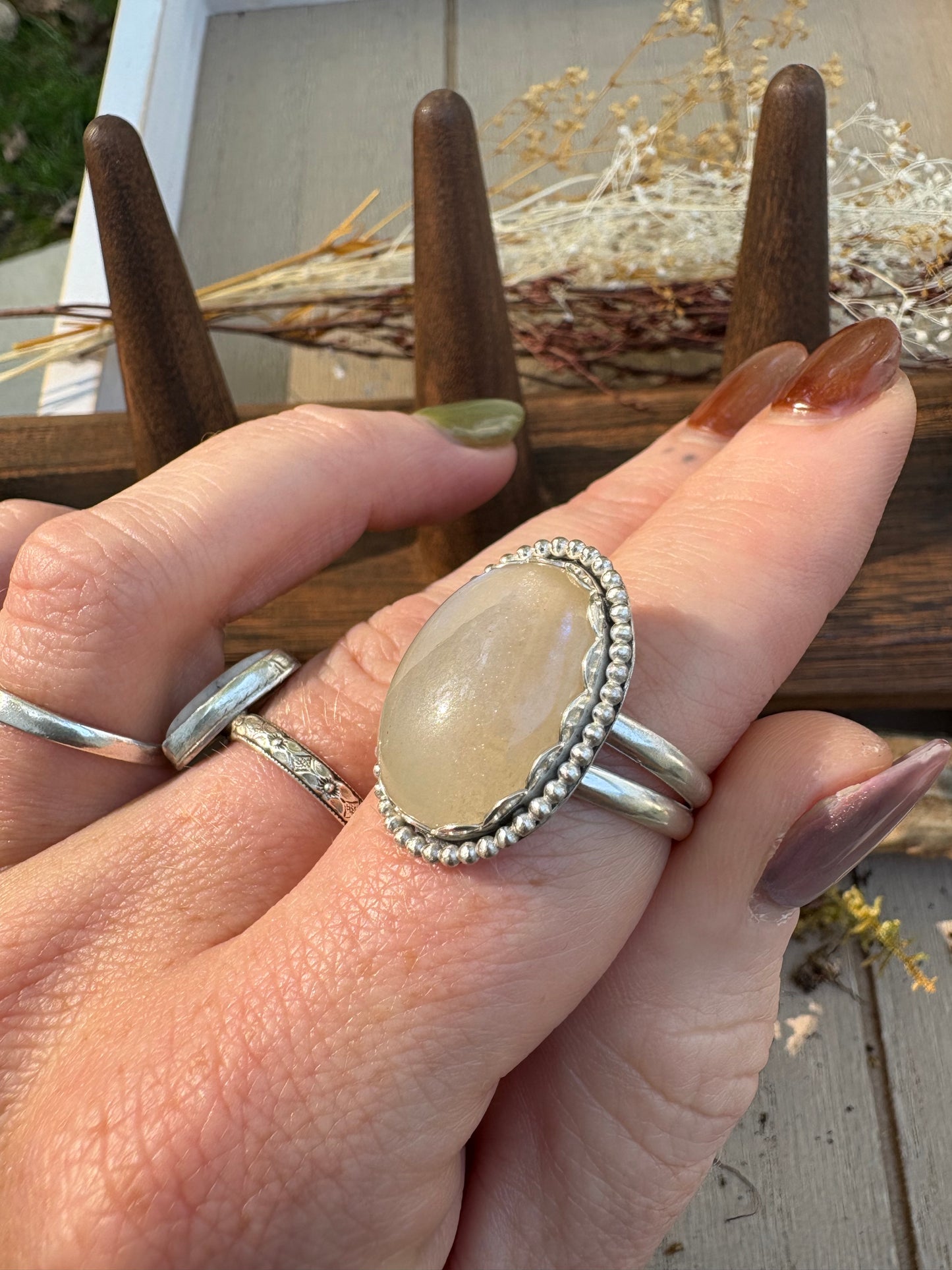 Moonstone Statement Ring