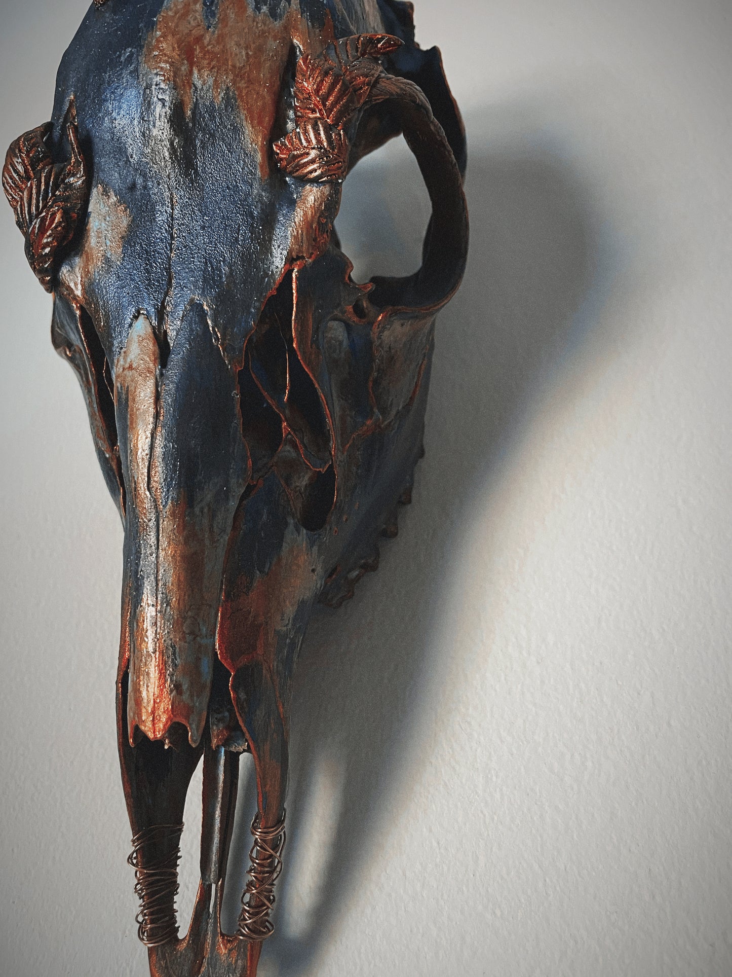 Forest Rust Doe Skull