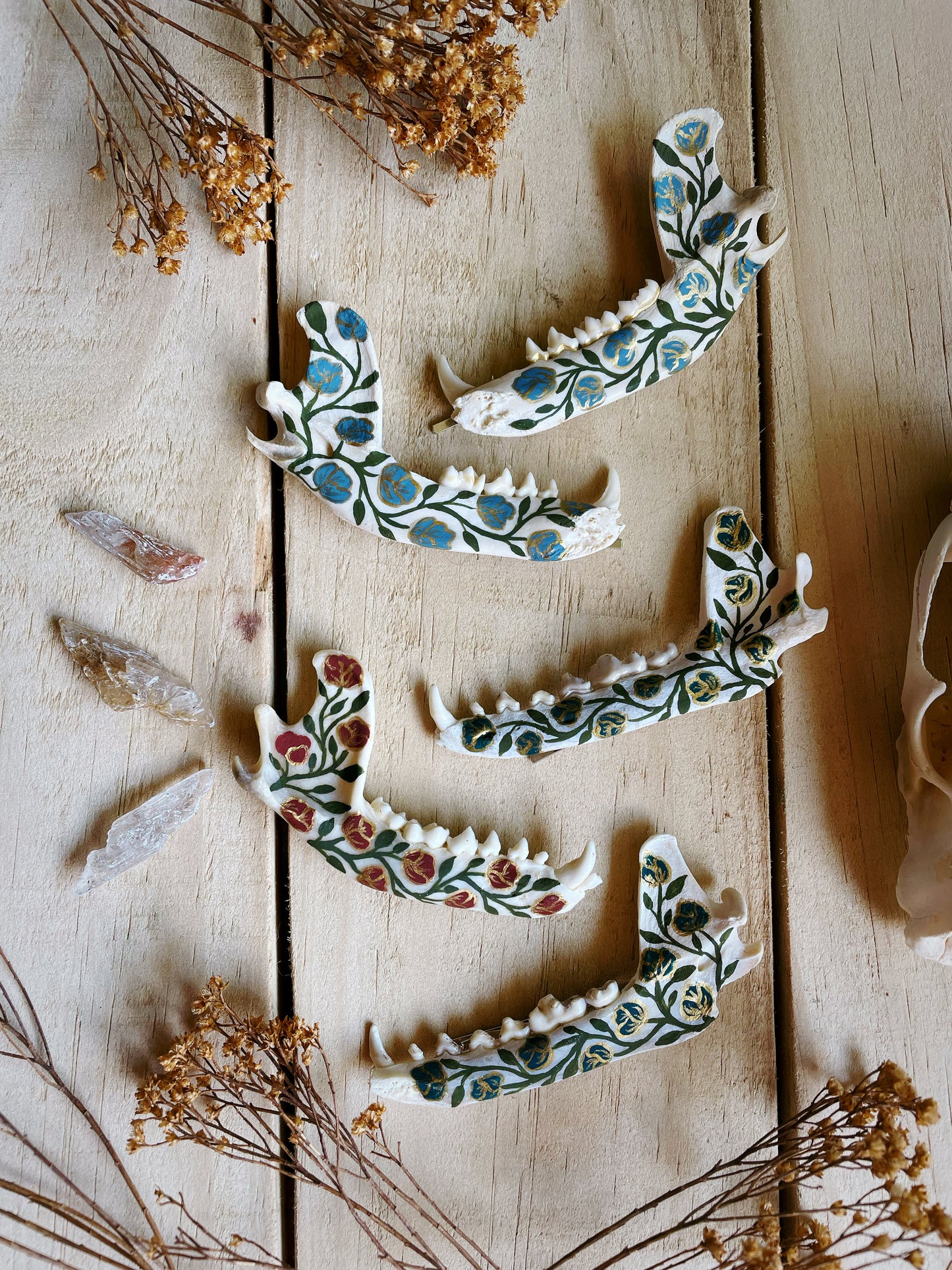 Floral Mandible Hair Pins